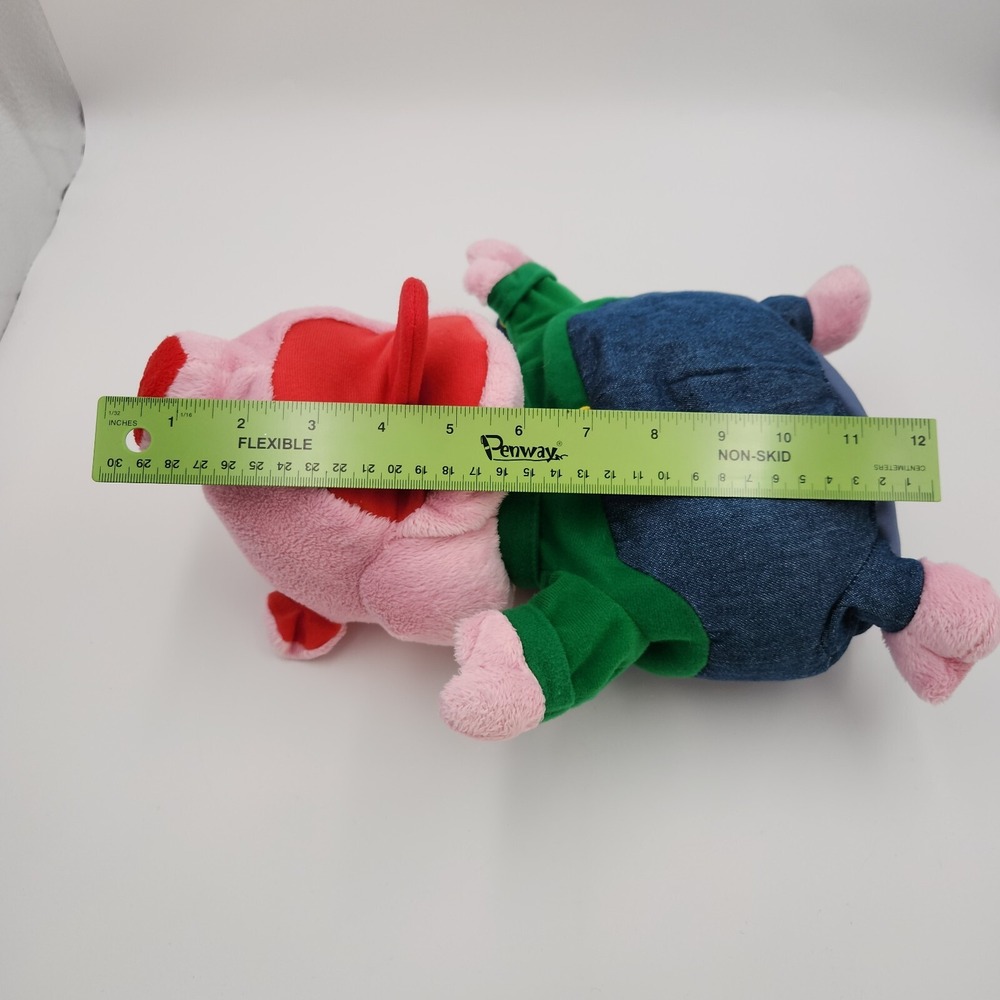Simply Fun Buddies Full Body Pickles Pig Multicolor Plush 12-in Soft Puppet - Picture 16 of 17